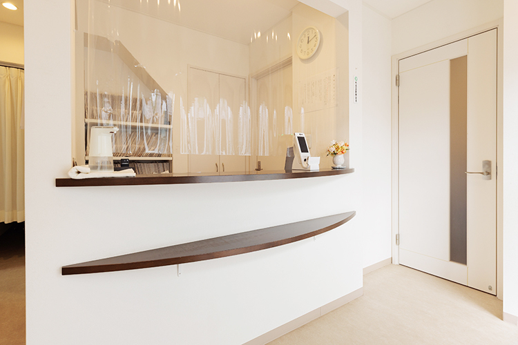 吉田医院小児科皮フ科 杉並区 安心できる明るい受付