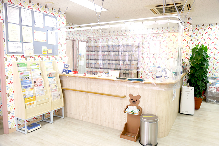 星の子どもクリニック 横浜市都筑区 感染症対策のされた受付