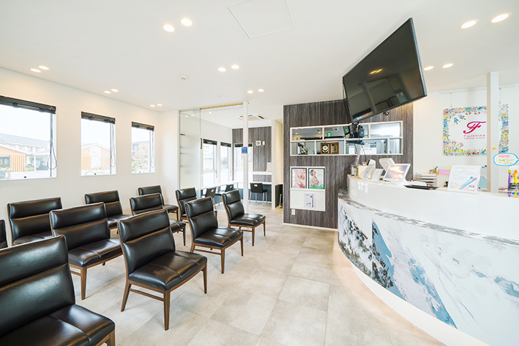 ふじしま歯科 宇都宮市 洗練された雰囲気の院内