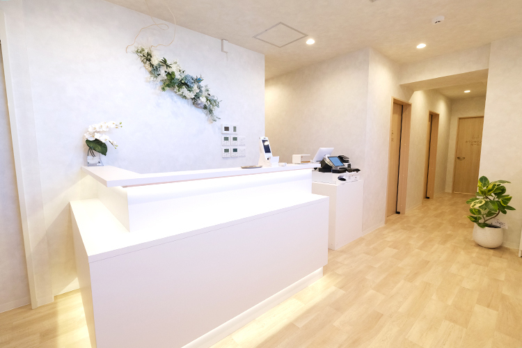 芦屋こころクリニック 芦屋市 心安らぐ観葉植物が院内のさまざまな所に置かれている