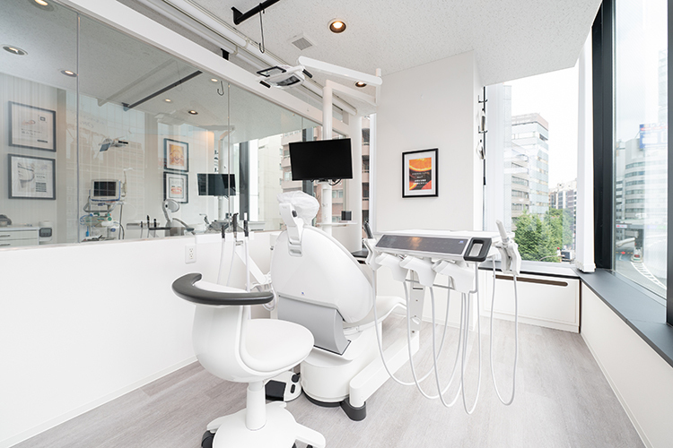 〜眠れる森の歯科〜Dr.Lデンタルクリニック渋谷神泉 渋谷区 大きな窓から明るい陽が差し込む診療室