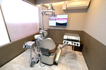 中山駅前 エフ歯科クリニック 横浜市緑区 診療室は、半個室と完全個室のものを完備