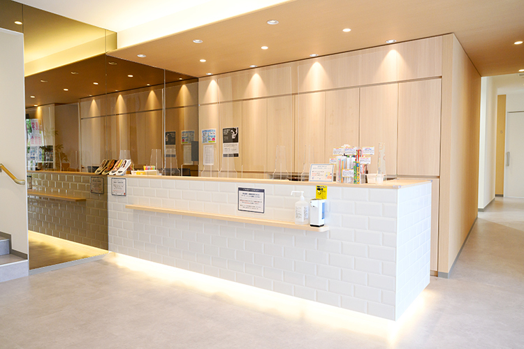 おおわだエキ総合歯科 八千代市 清潔感のある落ち着いた空間の院内