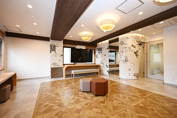 Smile Fit Dental Studio 目黒区 拡大した2Fには、MFTのトレーニングのための広いスペースも