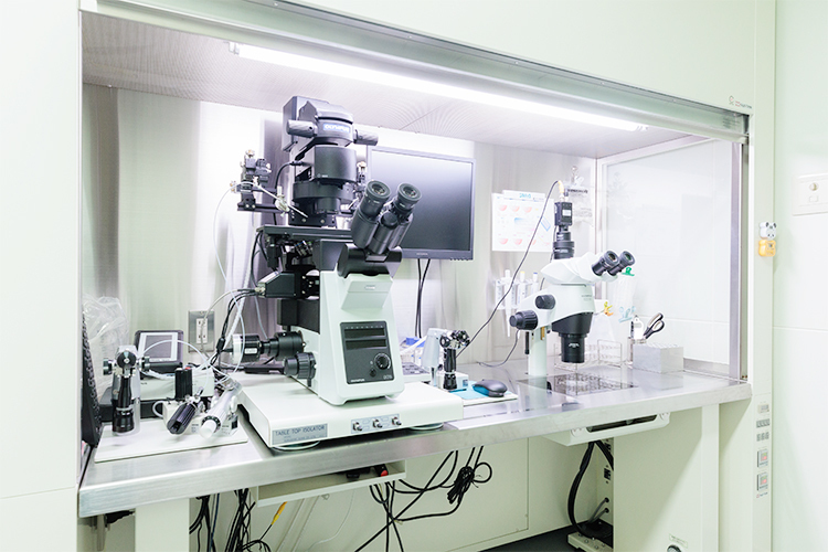 三軒茶屋ウィメンズクリニック 世田谷区 精密な検査と安全な培養のために徹底した衛生管理をしている