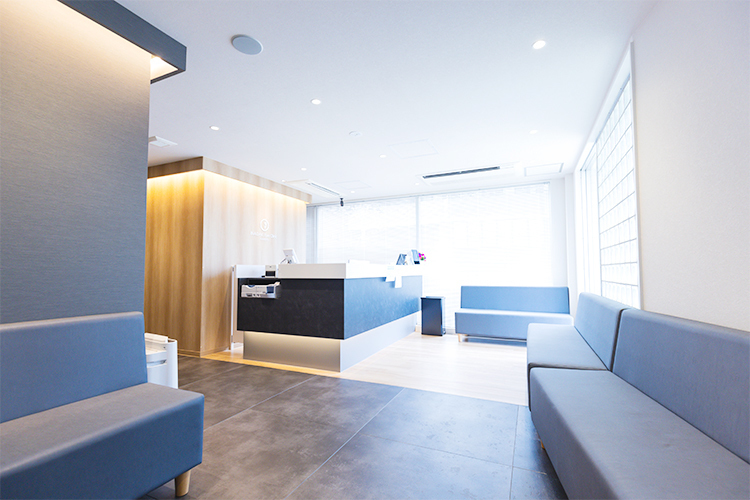 なんぎょうイナガキ眼科 市川市 モダンで落ち着いた雰囲気の院内