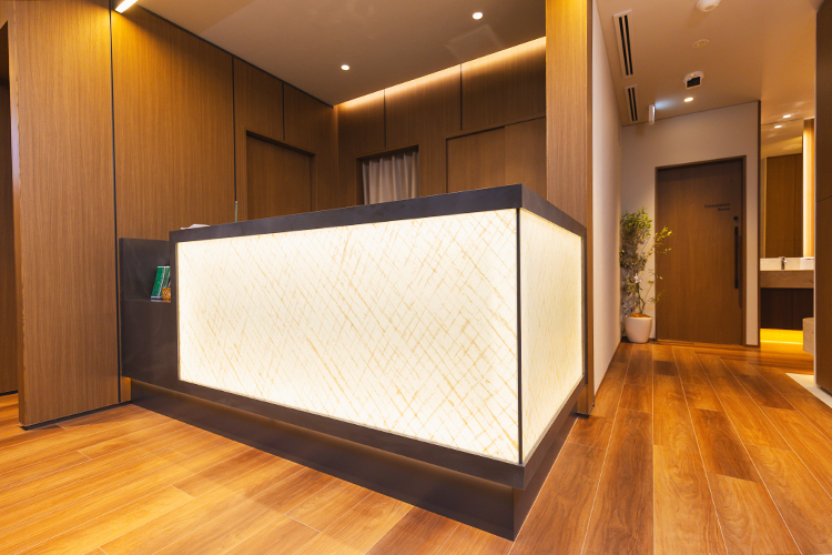The Arte Clinic 新宿区 落ち着いたぜいたく感のある空間