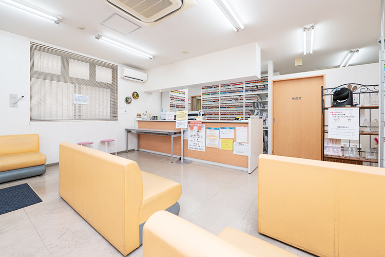 まつお眼科クリニック 北区 温かい対応をしてくれるスタッフがいる受付