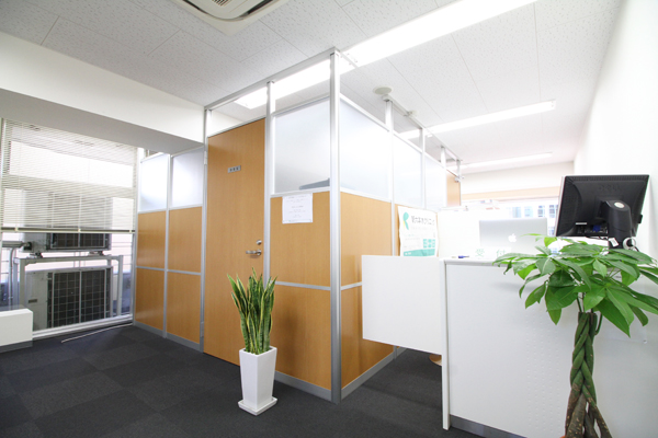院内の観葉植物に心が落ち着く