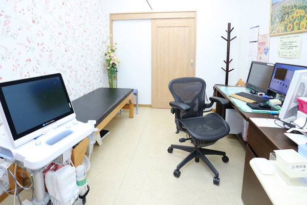 花柄の診察室。感じる「痛み」についてじっくり話を聞く 3