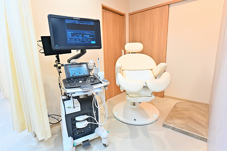 戸越銀座レディースクリニック 品川区 先進の超音波検査機器を導入している