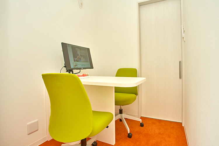 堀川歯科クリニック 京都市上京区 カウンセリングルームはプライバシーに配慮した個室空間