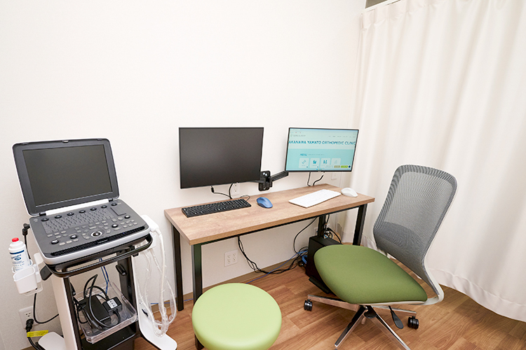 白金高輪やまと整形外科 港区 診察では、先進の超音波検査機器を用いて診断を行うことも