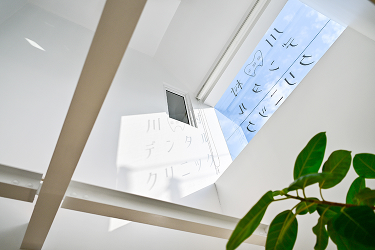 豪徳寺川村デンタルクリニック 世田谷区 自然光が差し込み明るい待合室