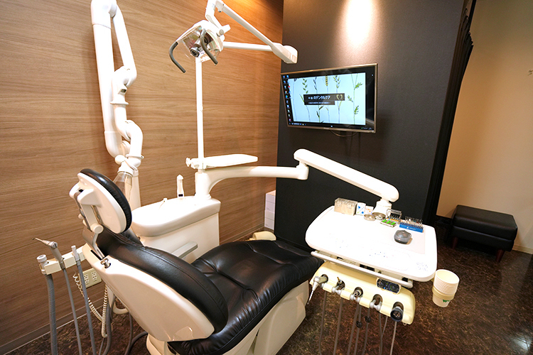 品川御殿山クレイン歯科 品川区 プライバシーに配慮した完全個室の診療室