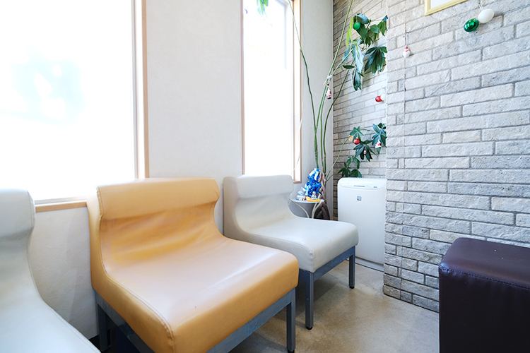 松永歯科医院 練馬区 緑が彩りを添える待合室