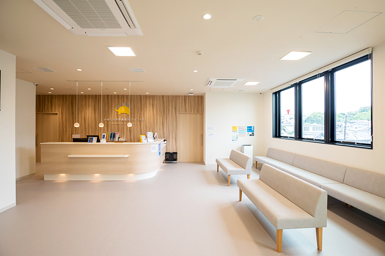 いのくち耳鼻咽喉科クリニック 広島市西区 院内はバリアフリー設計になっている