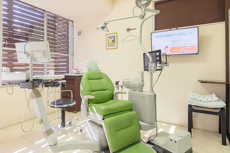 いわた歯科クリニック 坂出市 プライバシーに配慮した、半個室の診察室