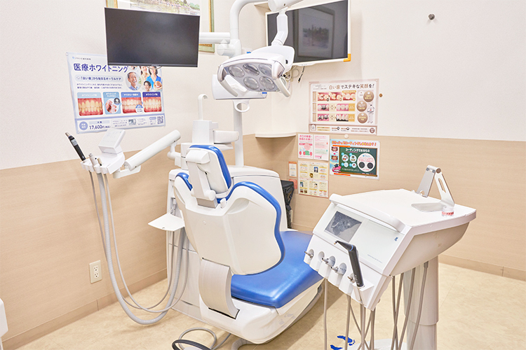 ブランカ歯科医院 奈良市 患者のプライバシーにも配慮された診療スペース