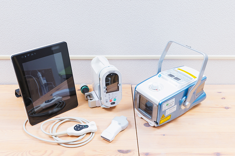 トータス往診クリニック 狛江市 治療機器も充実し、在宅医療においてもさまざまな検査に対応