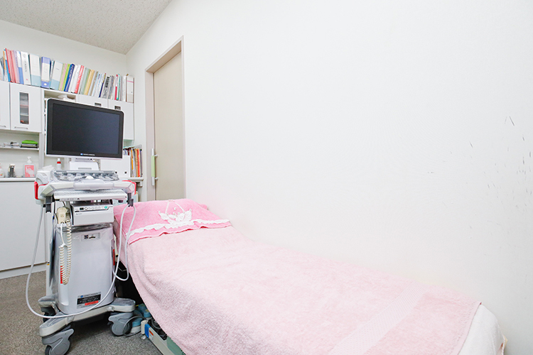 元町レディースクリニック  横浜市中区 内診に抵抗がある患者に対してエコーで検査することも