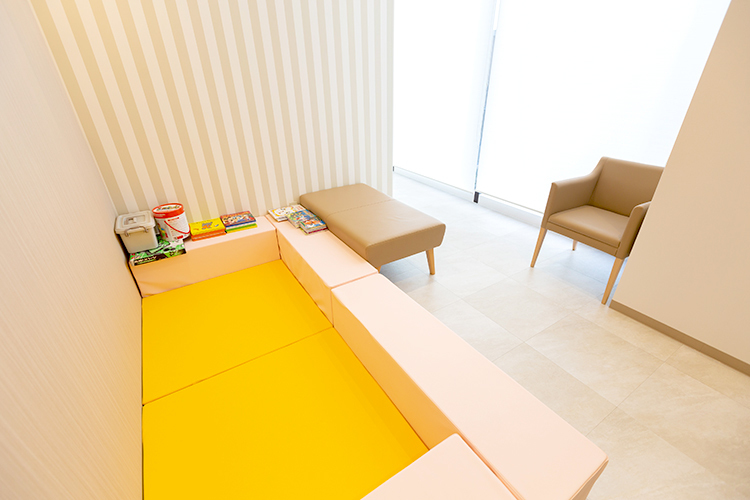 たなかだて内科・呼吸器内科クリニック 町田市 親子でも通いやすいようにキッズスペースも完備