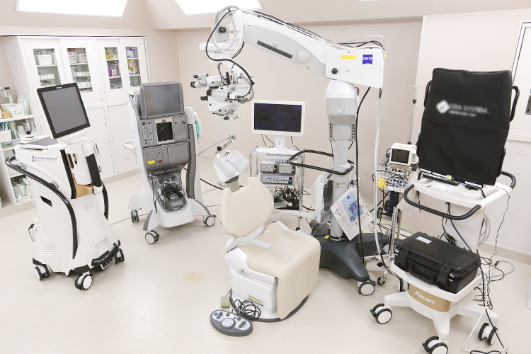 えの眼科 西あしやクリニック 芦屋市 先進の医療機器をそろえ、幅広い手術に対応可能