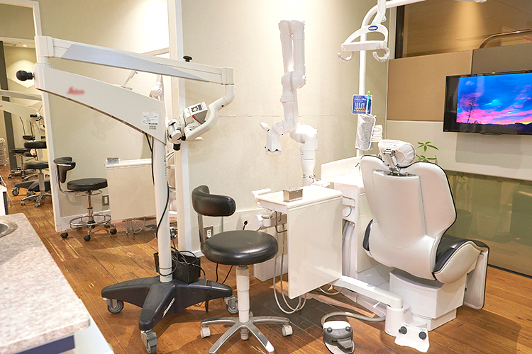 中央ビル歯科クリニック 鹿児島市 プライバシーにも配慮した半個室のユニット