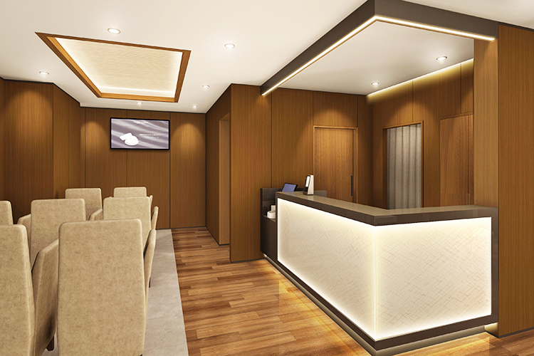 【2026年5月開院予定】The Arte Clinic 新宿区 ホテルラウンジのような上質さを感じさせる待合室