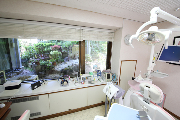 診療室から庭園が見え患者からは好評だ 4