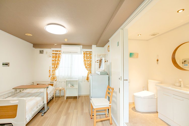 医療法人 イワサクリニック 枚方市 入院時の部屋は全室個室となっている
