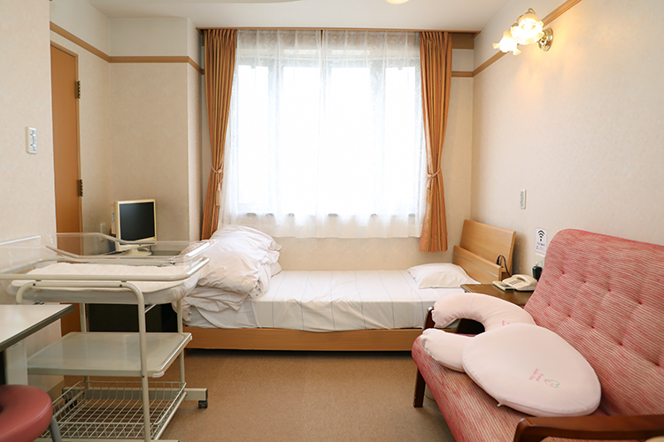 荒牧産婦人科医院 北九州市八幡西区 落ち着いて過ごすことができる個室