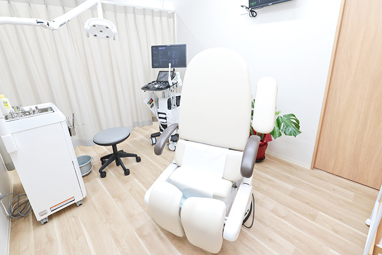 ゆうレディースクリニック東小金井 小金井市 患者のプライバシーに配慮された環境が整い、安心して受診できる