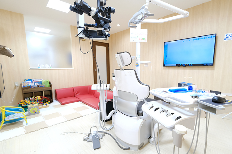 下総中山アール歯科 市川市 キッズスペース完備で、子ども連れでも安心して通院できる