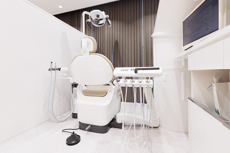 中冨歯科 台東区 メンテナンス用のスペース。歯科衛生士の丁寧な対応がうれしい