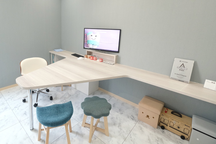 アゲート小児矯正歯科 豊田市 個室のカウンセリングルーム