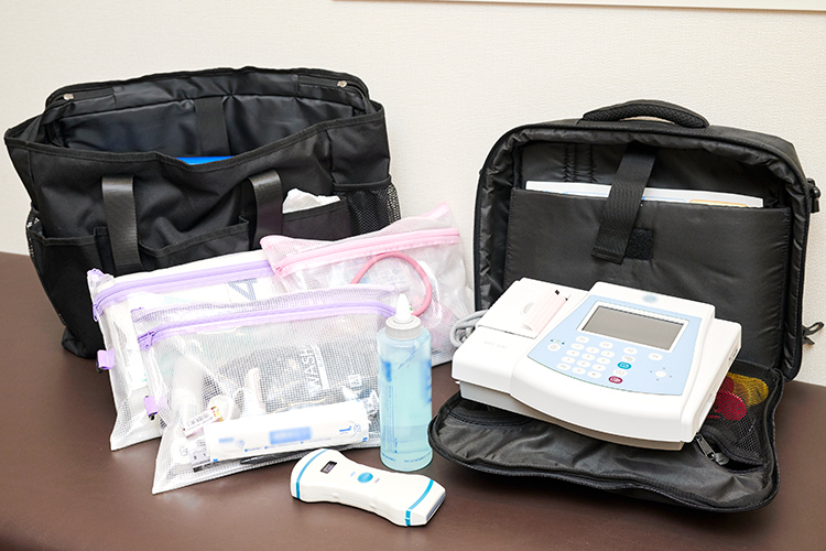 旗の台あまねクリニック 品川区 治療機器も充実し、在宅医療においてもさまざまな検査に対応