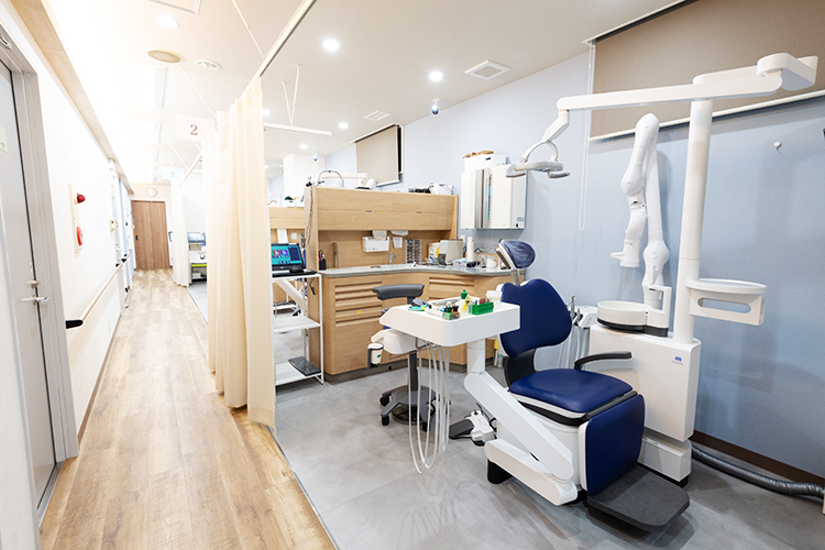 田中歯科医院 神戸市須磨区 プライバシーに配慮されたチェア