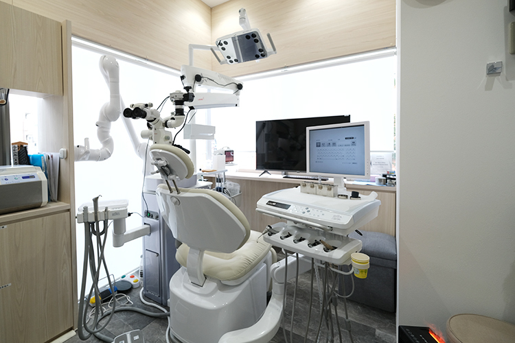 北千住すずらん歯科 足立区 診療室は個室と半個室があり、プライバシーに配慮している