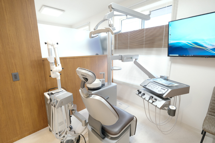 大坪歯科・矯正歯科医院 宇都宮市 ユニットは計5台あり、プライバシーにも配慮