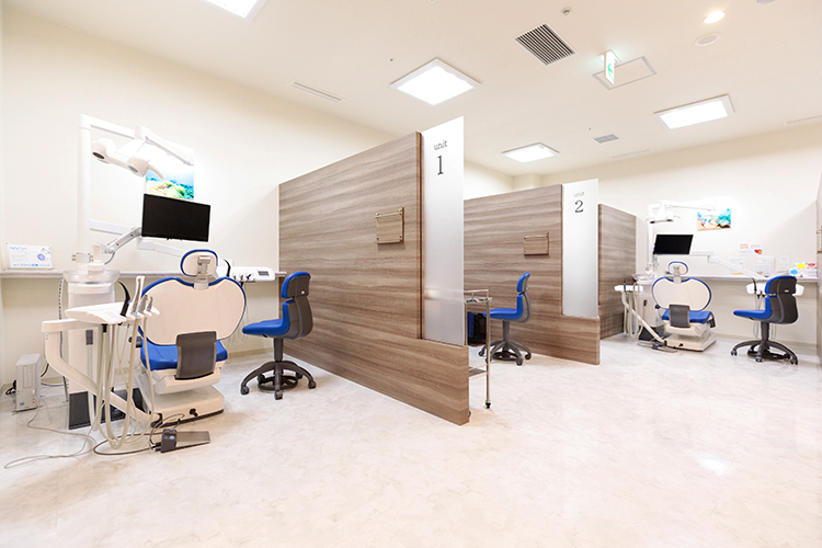 Otemachi One Dental Office 千代田区 プライバシーと安全性に配慮した半個室と完全個室の診療室