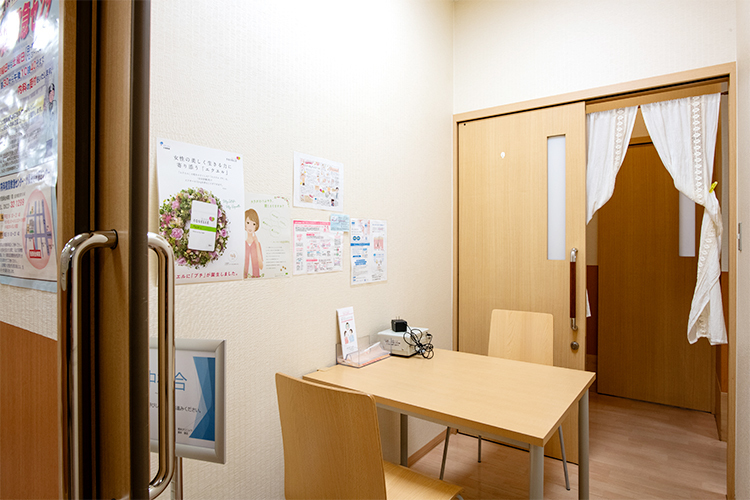橋本クリニック 呉市 プライバシーにも配慮された検査室