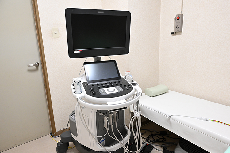 柴又内科循環器内科 葛飾区 診療中に短時間で心臓評価まで行えるエコー検査。