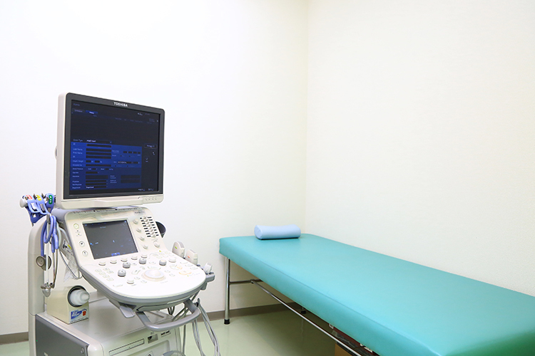 HALクリニック 新潟市東区 心臓の状態を超音波で検査する「心臓エコー検査室」