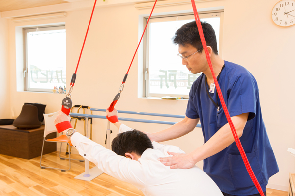 理学療法士など専門スタッフとともにリハビリを充実させた