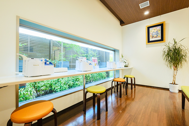 さとし耳鼻咽喉科クリニック 名古屋市守山区 感染対策のため、吸入スペースは個別に利用できるよう配慮