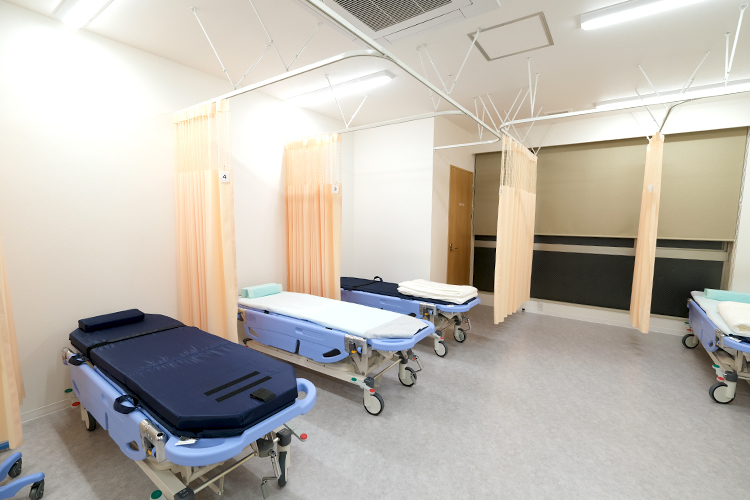 江東ありま胃腸肛門内視鏡クリニック　門前仲町院 江東区 検査後、ベッドから起き上がらずにそのまま休憩が可能