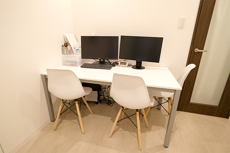 東高円寺コムリセ歯科クリニック 杉並区 患者一人ひとりと話す時間を大切にしているカウンセリングルーム