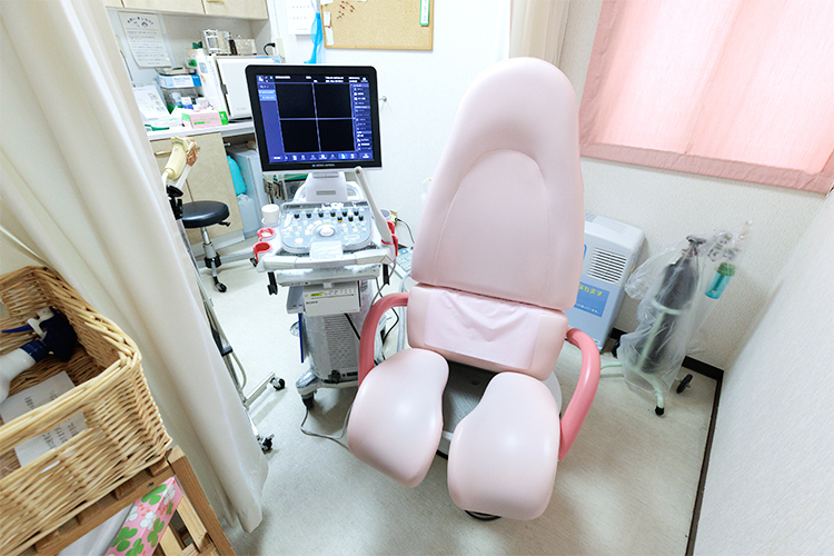 下平レディスクリニック 杉並区 処置室はプライバシーに配慮した造り