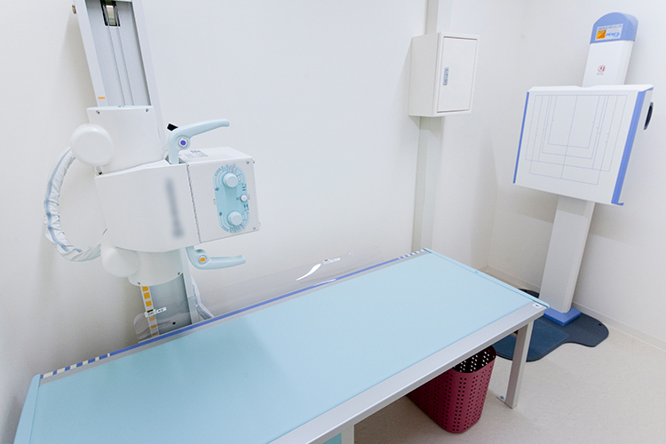 まるこハート内科クリニック 大田区 3階にはレントゲン室を設置